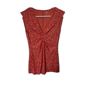 Patagonia Women's Large Twist Front Tank Top Light Blue Shirt Sleeveless V Neck